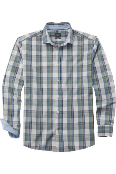 HUECLOSET V Small Check Shirt 25KERO２78 Oversize checked shirt var mud dark | Calliope