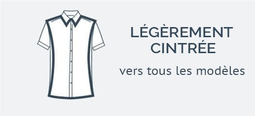 Chemises sans fer à manches courtes Coupe moderne
