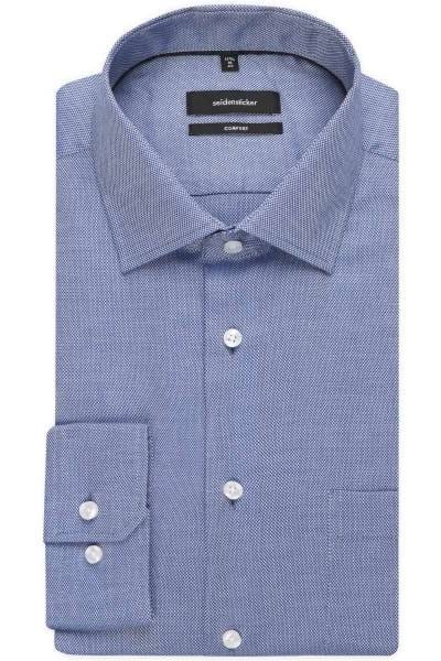 Seidensticker Comfort Fit Hemd blau, Strukturiert
