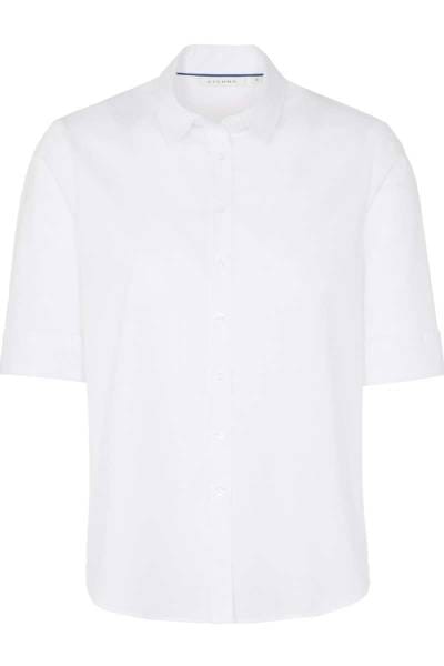 ETERNA Modern Classic Bluse weiss, Einfarbig