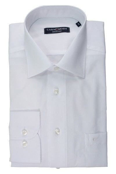 Casa Moda Hemd - Comfort Fit - weiss, Einfarbig