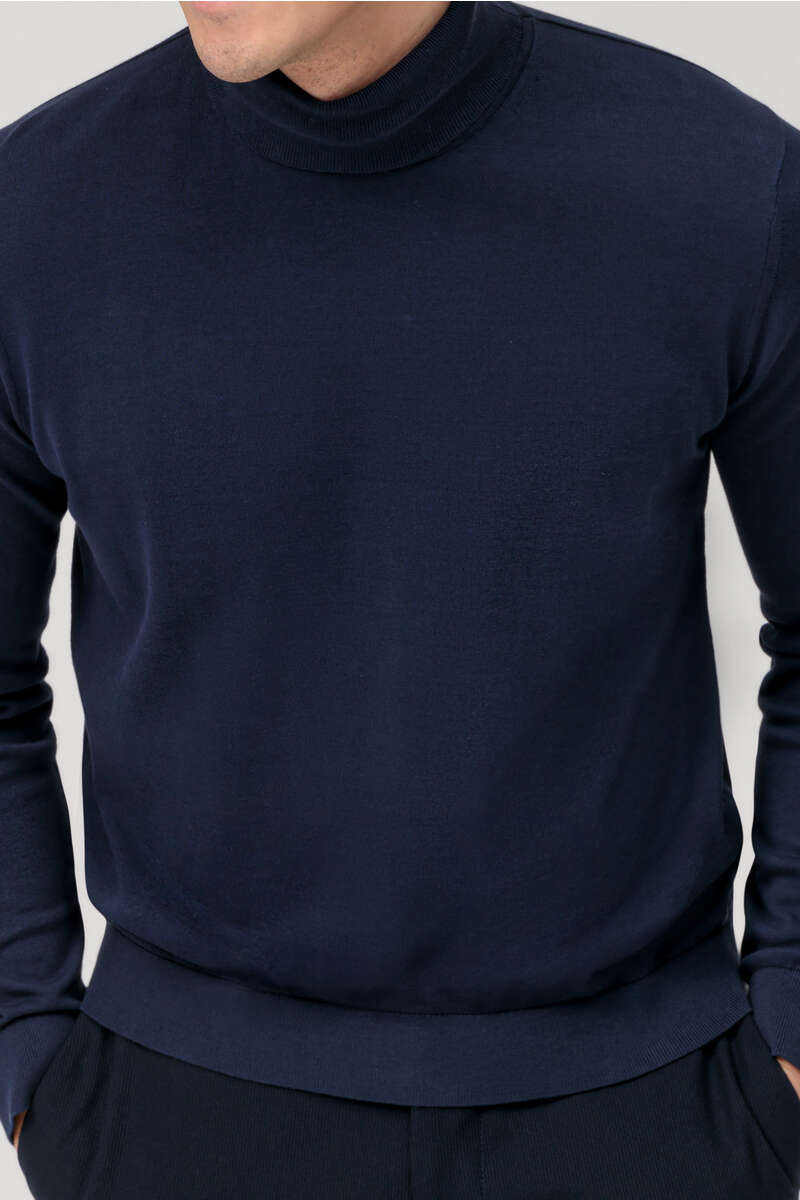 Heren Coltrui Trui Truien Kabel Twist Truien Tops Effen Kleur Regular Fit Tops Veelzijdige Herfst- En Wintertruien