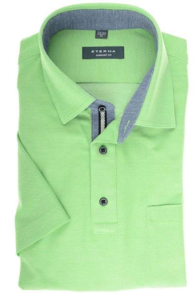 ETERNA Comfort Fit Poloshirt grün, Einfarbig