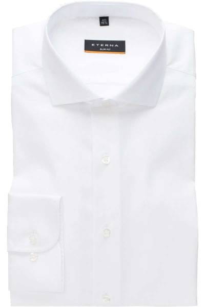 ETERNA Slim Fit Hemd weiss, Strukturiert