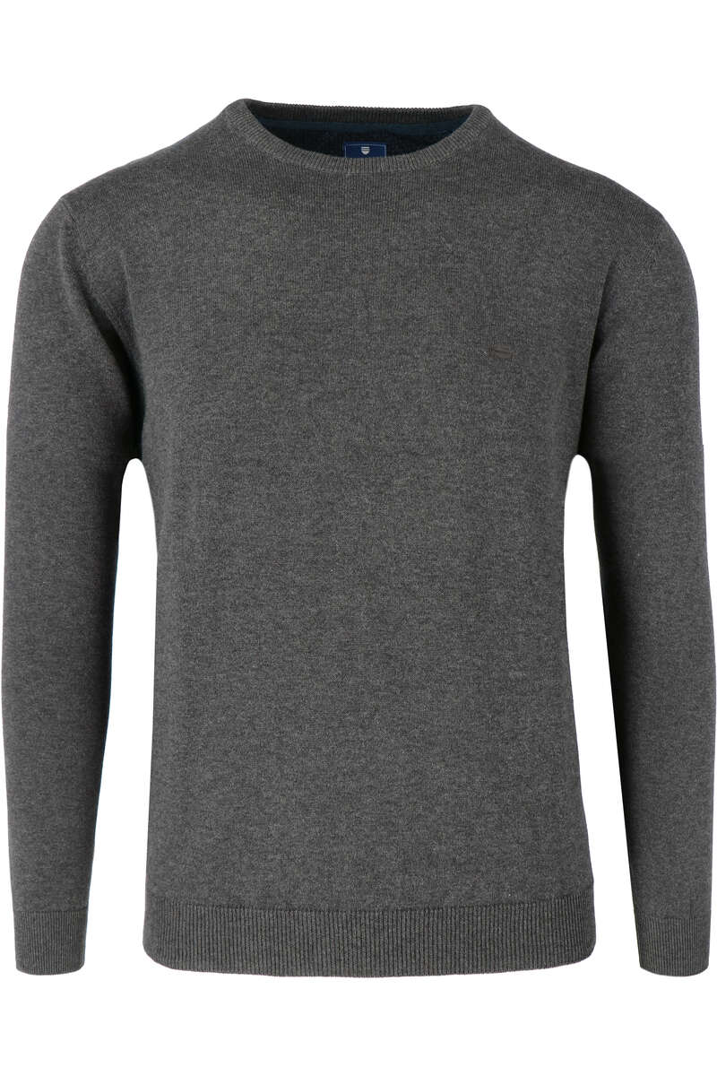 pullover grau rundhals