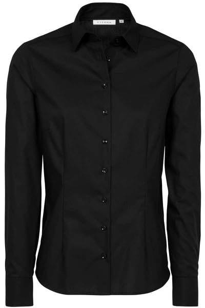 ETERNA Modern Classic Bluse schwarz, Einfarbig