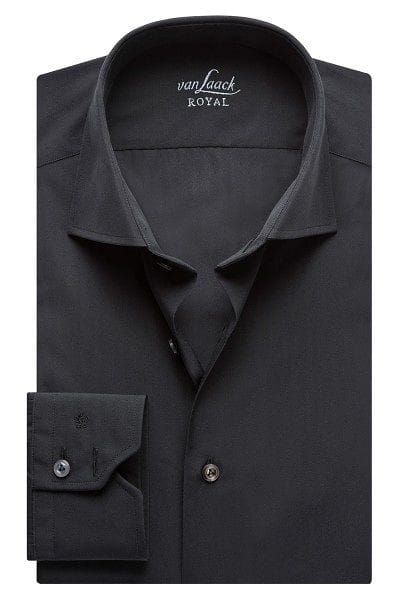 van Laack Hemd - Tailor Fit - schwarz, Einfarbig