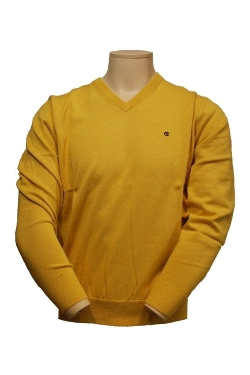 Casa Moda Strick - V-Ausschnitt Pullover - gelb