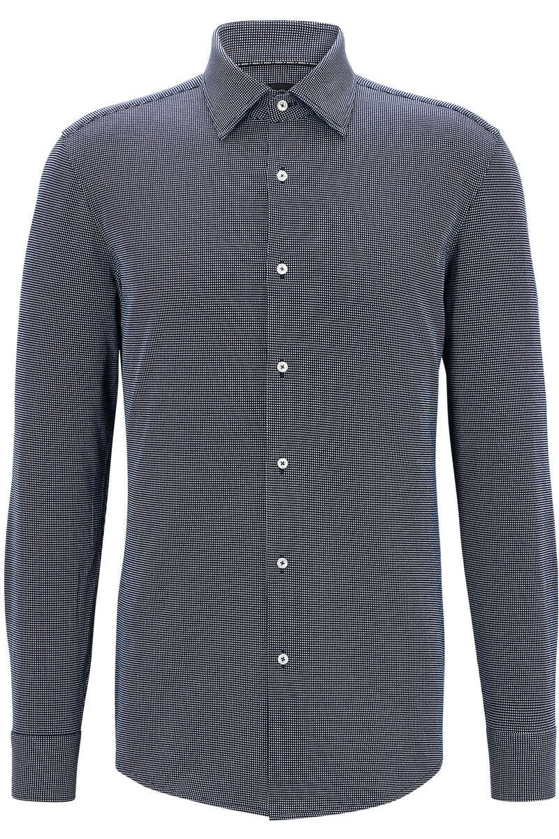 BOSS PHANK Slim Fit shirt navy, Patterned