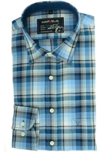 Marvelis Modern Fit Hemd mehrfarbig, Kariert