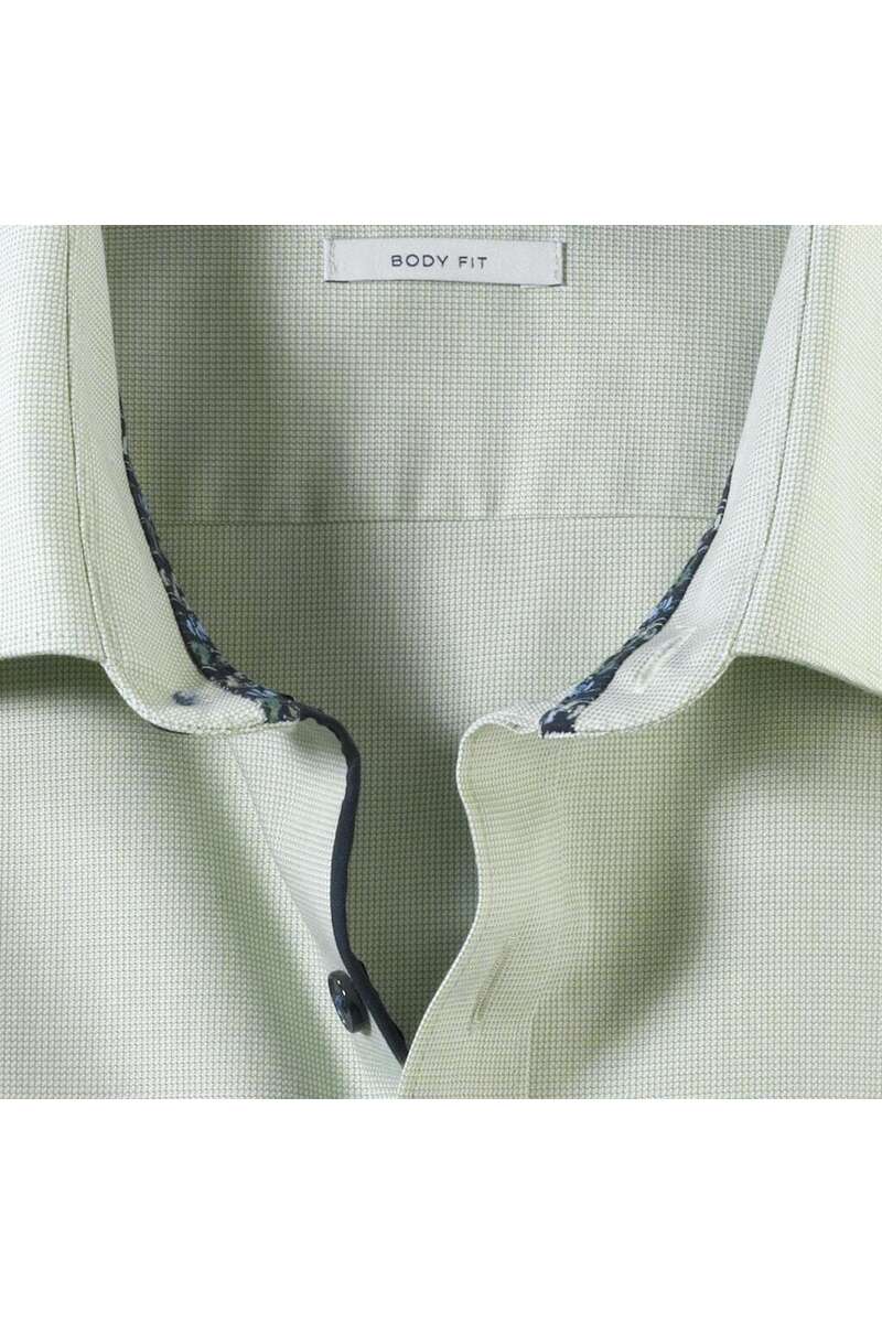 OLYMP Level Five Body Fit Galahemd – Langarm, Popeline Beige, 97% Baumwolle – Slim Fit Mit New Kent Kragen