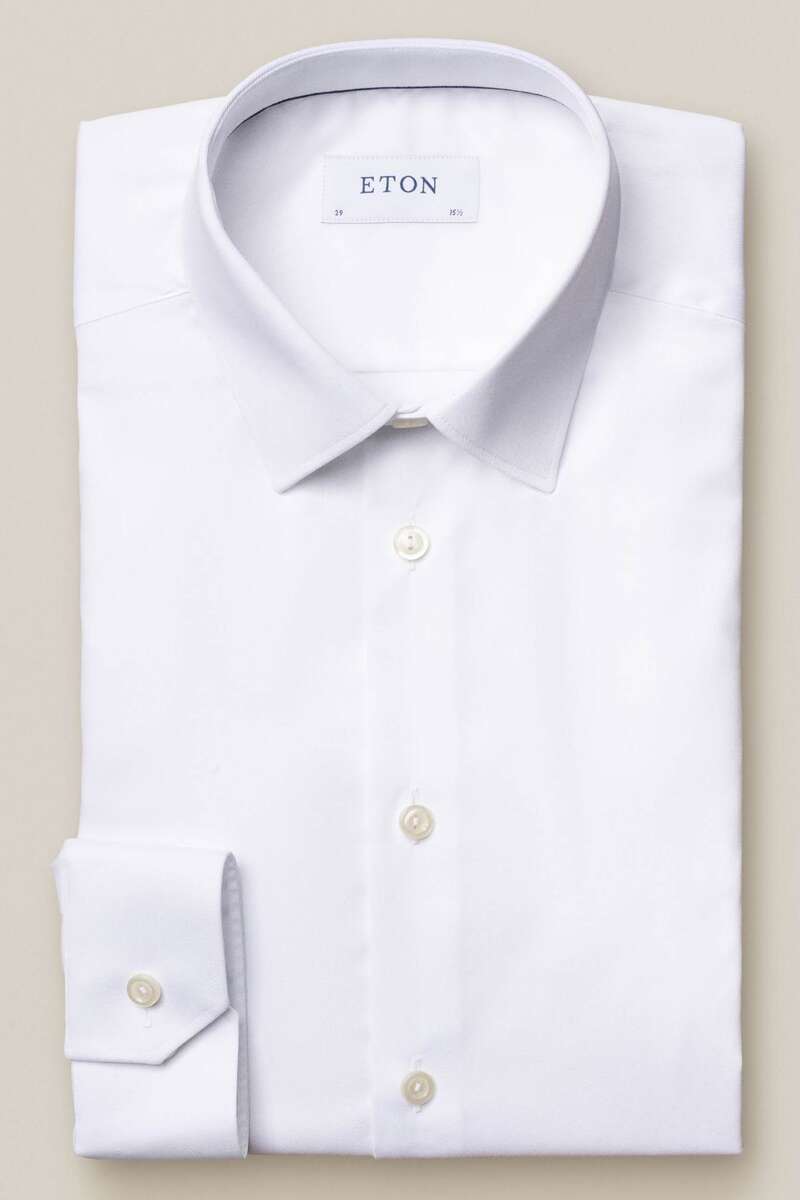 ETON Super Slim Hemd weiss, Einfarbig 40 - M ETON Super Slim Hemd weiss, Einfarbig 40 - M