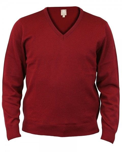 März Strick - V-Ausschnitt Pullover - bordeaux