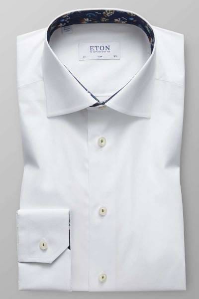 ETON Slim Fit Hemd weiss, Einfarbig