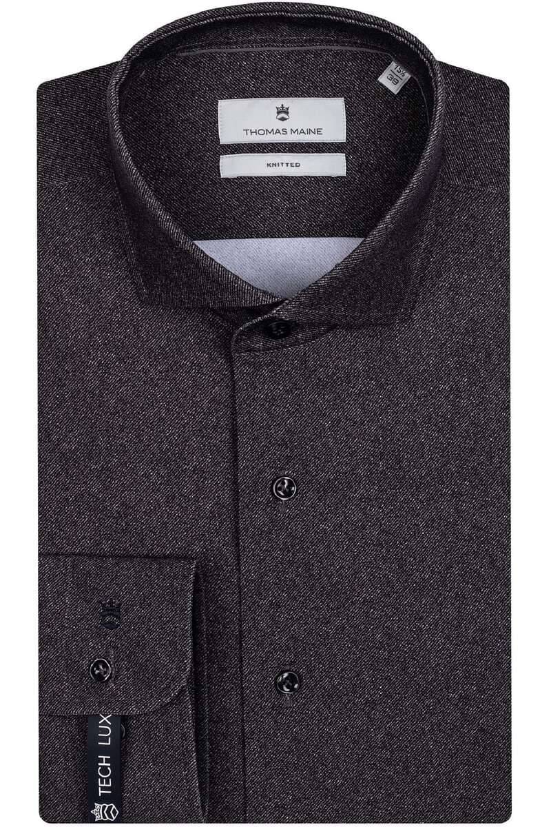 Thomas Maine Tailored Fit shirt black 