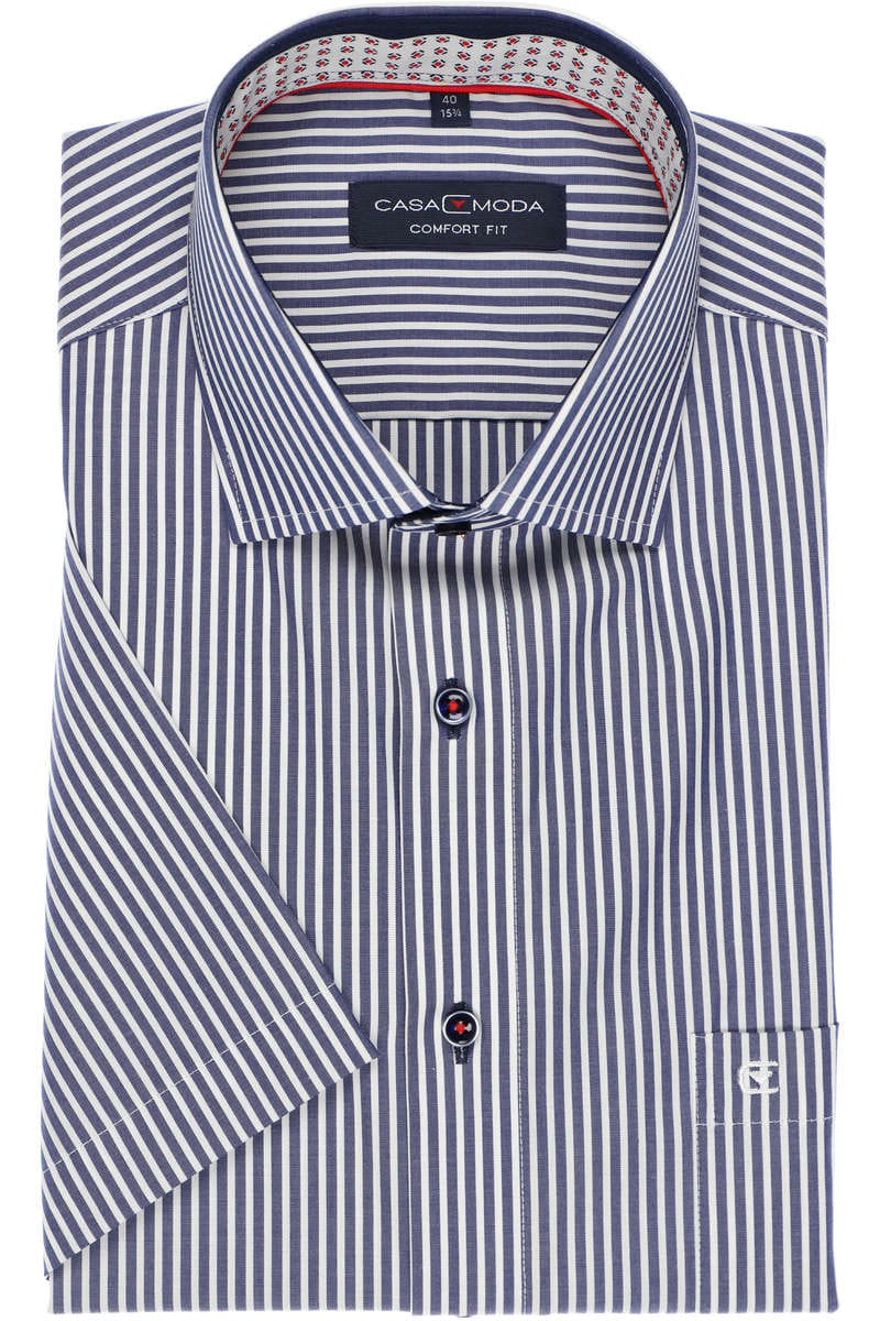Casa Moda Comfort Fit Hemd marine/weiss, Gestreift 40 - M Casa Moda Comfort Fit Hemd marine/weiss, Gestreift 40 - M