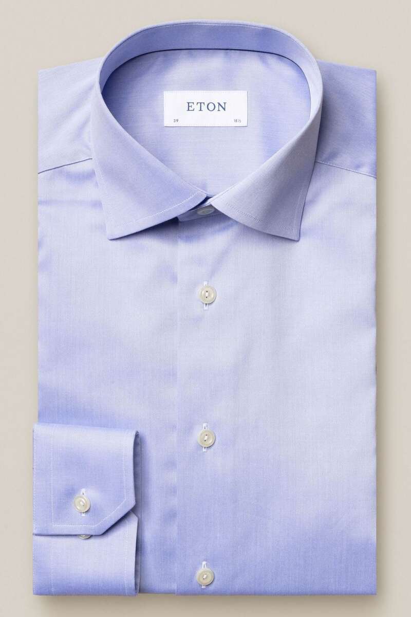 ETON Slim Fit Hemd blau, Einfarbig 40 - M ETON Slim Fit Hemd blau, Einfarbig 40 - M