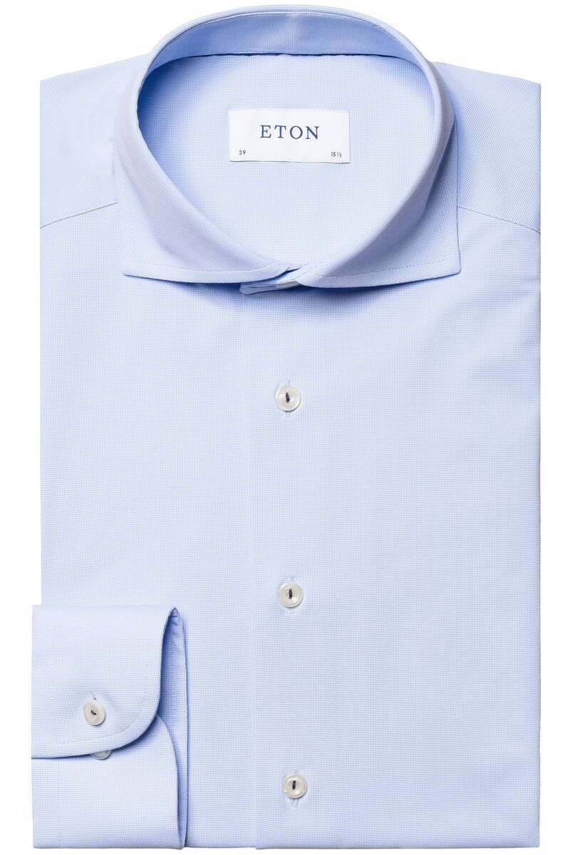 ETON Contemporary Fit Jerseyhemd hellblau, Einfarbig 40 - M ETON Contemporary Fit Jerseyhemd hellblau, Einfarbig 40 - M