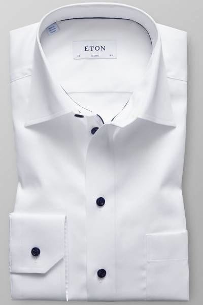 Eton Hemd - Classic Fit - weiss, Einfarbig