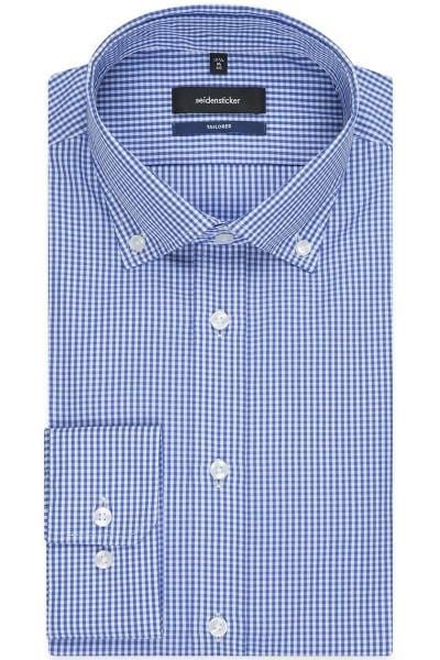 Seidensticker Hemd - Tailored - blau/weiss, Kariert