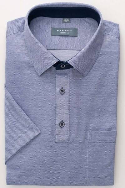 ETERNA Modern Fit Hemd jeansblau, Einfarbig