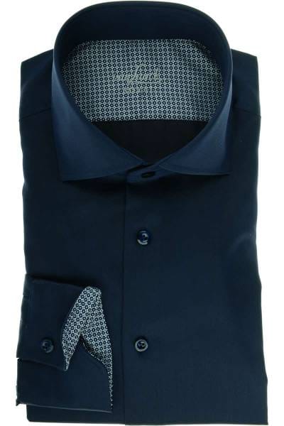van Laack Tailor Fit Hemd dunkelblau, Einfarbig