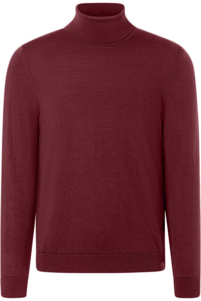 Cashmere Rollkragenpullover Rollkragenpullover Herren Dunkelrot