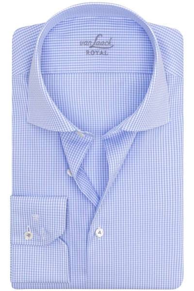 van Laack Hemd - Tailor Fit - hellblau, Kariert