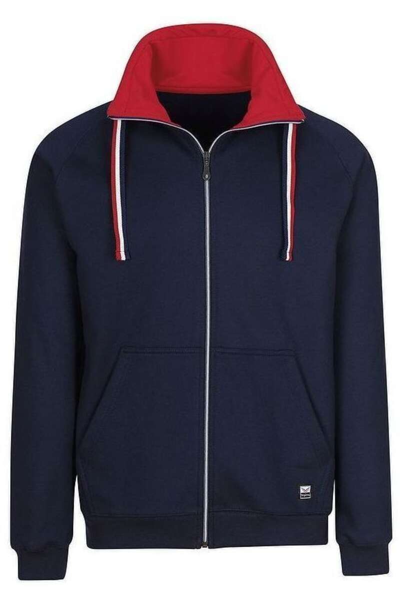 TRIGEMA Comfort Fit Raglanjacke navy, einfarbig M TRIGEMA Comfort Fit Raglanjacke navy, einfarbig M